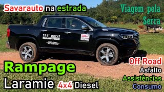 Rampage Laramie pela Serra Gaúcha e off road no Savarauto na Estrada [upl. by Alaet]