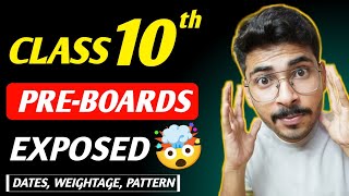 Class 10 PREBOARD EXPOSED 😱  Dates Syllabus Dates Class 10 Boards Strategy 2024 [upl. by Notniuqal]