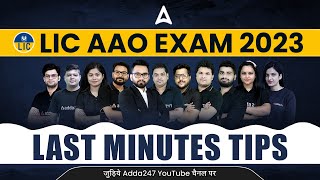 Last Minutes Tips for LIC AAO 2023 Examination  Adda247 [upl. by Sair]