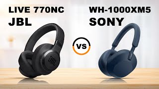 JBL Live 770NC vs Sony WH1000XM5 NoiseCanceling Wireless OverEar Headphones  JBL vs Sony [upl. by Orazio]