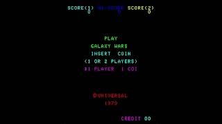 Galaxy Warsギャラクシーウォーズ Arcade 1979 UniversalTaito [upl. by Ethelbert872]