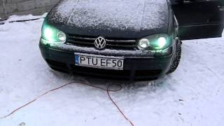 Golf 4 xenon HID 6000K  Spryski [upl. by Enovaj330]