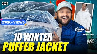 10 Best Stylish Puffer Winter Jackets for Men 🔥 Redtape Roadster Jacket Haul 2024  ONE CHANCE [upl. by Alisa]