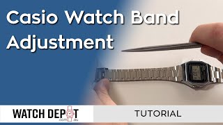 How To Adjust A Casio Watch Band [upl. by Zsa Zsa]