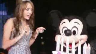 Hannah Montanas Miley Cyrus Celebrates Her Sweet 16 at Disneyland with Friends and Fans [upl. by Jaenicke]