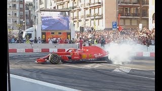 F1 LIVE Milan Festival 2018  F1 burnout  F1 safety car burnout  Ferrari FXX k [upl. by Aneekat]