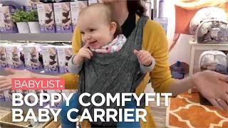 Boppy ComfyFit Baby Carrier Review  Babylist [upl. by Nohsauq571]