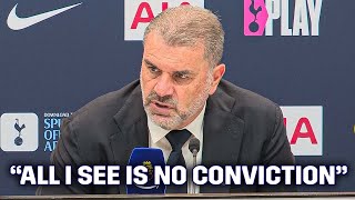 ANGRY ANGE quotALL I SEE IS NO CONVICTIONquot Tottenham 12 West Ham POST PRESS CONFERENCEquot [upl. by Godart]