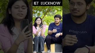 What made you Choose IET Lucknow  😍  Student View 💖  lucknow iet cse btech college [upl. by Lancelot675]