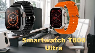 Review smartwatch T800 ultra Características como configurarlo como vincularlo [upl. by Anailuy]