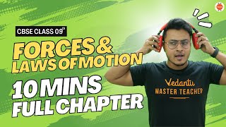 Forces and Laws of Motion Class 9 One Shot  Motion Class 9  Abhishek Sir  Vedantu 9 and 10 [upl. by Anuahs293]