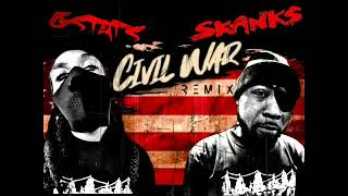 G  Stats amp skanks the Rap Martyr  Civil War RMX produced by buck1ner [upl. by Narrad]