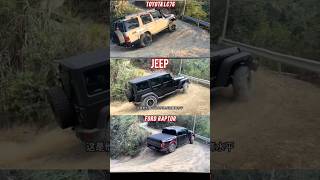 challenge toyota t lc76 vs jeep jee vs ford shorts shoLC7668 [upl. by Alhan932]