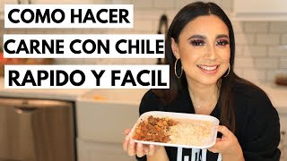 COMO HACER CARNE CON CHILE DELICIOSA Y FACIL [upl. by Pucida]