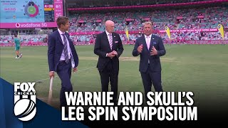 A leg spin bowling masterclass from Shane Warne and Kerry OKeeffe  FOX Cricket  The Ashes [upl. by Gussy]