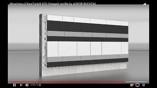 Mounting of KeraTwin® K20 terracotta facade with OmegaV profile by AGROB BUCHTAL [upl. by Emarej446]