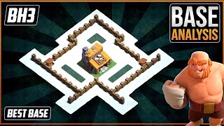 New BEST BH3 ANTI GIANT TROPHYdefense Base 2021 Builder Hall 3 Trophy Base Design  Clash of Clans [upl. by Neyuh]