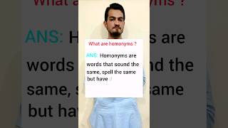 Homonyms with examples youtubeshorts advancedenglishlearning englishlanguage learnadvancedenglis [upl. by Eyllib602]