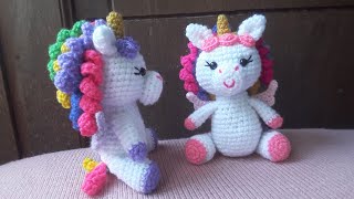 UNICORNIO AMIGURUMI Tutorial PASO A PASO Parte 7 [upl. by Plume317]