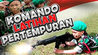 Komando Latihan Pertempuran Latihan Menembak Anak TK [upl. by Aitan]