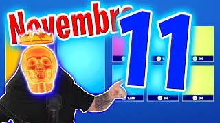 BOUTIQUE FORTNITE D’AUJOURD’HUI 11 novembre 2024 💙🥳 Boutique du jour [upl. by Ahsilet]