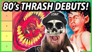 80s THRASH Metal DEBUT Albums RANKED Metallica Mid [upl. by Donella]