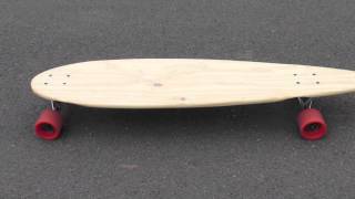 Longboard Pintail Deck handmade from Pine Shelf £7 [upl. by Mchenry]