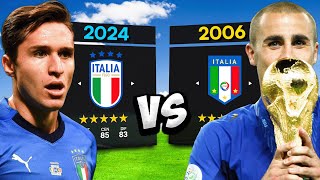 ⚽ ITALIA 2024 contro ITALIA 2006 Chi è più forte [upl. by Balch]