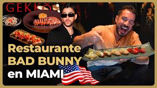 ME ARRUINO en el RESTAURANTE de BAD BUNNY en MIAMI  POSTUREO [upl. by Ysak]