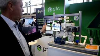 PTC ThingWorx Teamviewer and Device Authority Demo of a connected water pump unit [upl. by Odrahcir167]