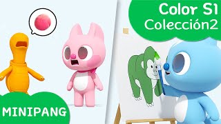 Aprende los colores con MINIPANG  Color S1 Colección2  MINIPANG TV 3D Play [upl. by Nallac257]