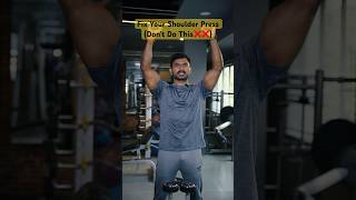 Fix Your Shoulder Press Dont Do This❌❌ shoulderworkout shorts venkatfitness [upl. by Lednar]