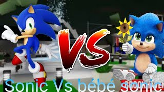 Sonic vs bébé Sonic 😵‍💫 shortsvideo edit [upl. by Nyleuqaj]