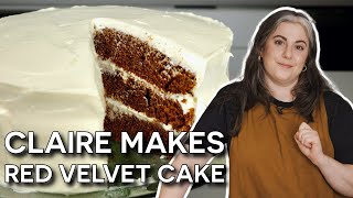 Homemade Red Velvet Cake Recipe with Claire Saffitz  Dessert Person [upl. by Akcinahs]