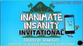 Inanimate Insanity Invitational Elimination Order as of season 3 episode 16 [upl. by Lonnard]