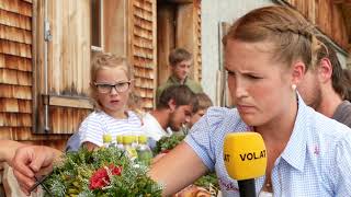 Traditionen auf der Spur Alpkranzbinden auf der Hinterargen Alpe [upl. by Athelstan]