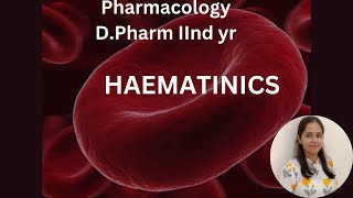 HAEMATINICS Blood Forming DrugsPharmacology [upl. by Una]