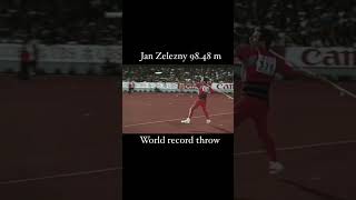 javelin throw World record Jan Zelezny 9848m🔥🔥 youtubeshorts javelin javelinthrow india fitnes [upl. by Bauer881]