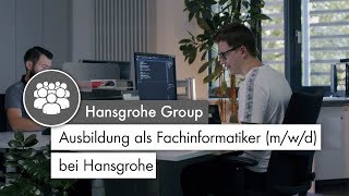 Ausbildung als Fachinformatiker mwd bei Hansgrohe [upl. by Aicitel]