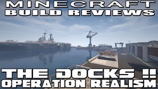 Minecraft Shipping Military and Dry Dock Area Operation Realism Reviews [upl. by Initsed]