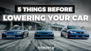 5 Things You Should Know Before Lowering Your Car [upl. by Arliene182]