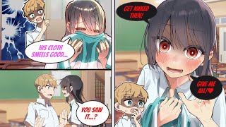 I found out the Queen Bee is smelling my uniform and…［Manga dub］［RomCom］ [upl. by Olathe]