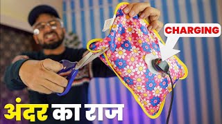 Whats Inside Electric Hot Water Bag experiment mrbeast crazyxyz diy [upl. by Annekcm130]