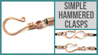 FREE Simple Hammered Clasps Online Class Preview [upl. by Fawn]