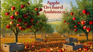 Apple Orchard Ambience  Nature Sounds  Calm Sounds [upl. by Eidda180]