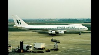 Airliner PAST12 Nigeria Airways Boeing 747200 arrives at London Heathrow Airport [upl. by Aitropal]