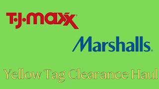 TJMAXX amp MARSHALLS HAUL YELLOW TAG SALE [upl. by Laius]