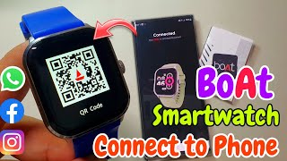 how to connect boat smartwatch with phone  connect boat watch with mobile  boat watch connect kare [upl. by Semele]