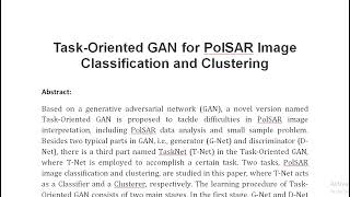 Task Oriented GAN for PolSAR Image Classification and Clustering [upl. by Sumner567]