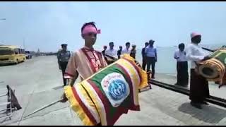 The Sittwe Port in Rakhine State of Myanmar built by India as part of the Kaladan Multimodal Transit [upl. by Doniv]